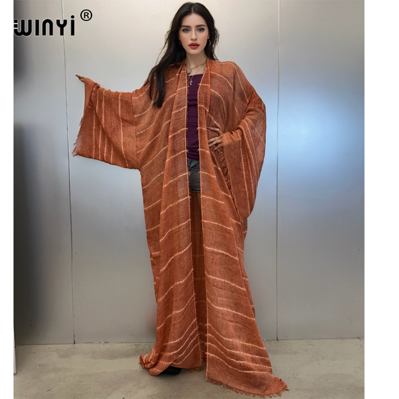 Kaftan Women Boho - WINYI bohemian kimono kaftan beachwear Cardigan