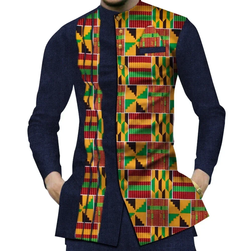 Dashiki Shirt Men - Casual 100% Cotton Mens African Clothing
