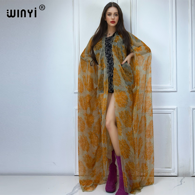 Kaftan Women Boho - WINYI maxi kimono summer Perspective sexy