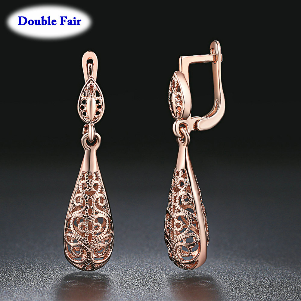 Ethnic Fashion Brands - Ethnic Style Vintage Waterdrop Earrings Rose