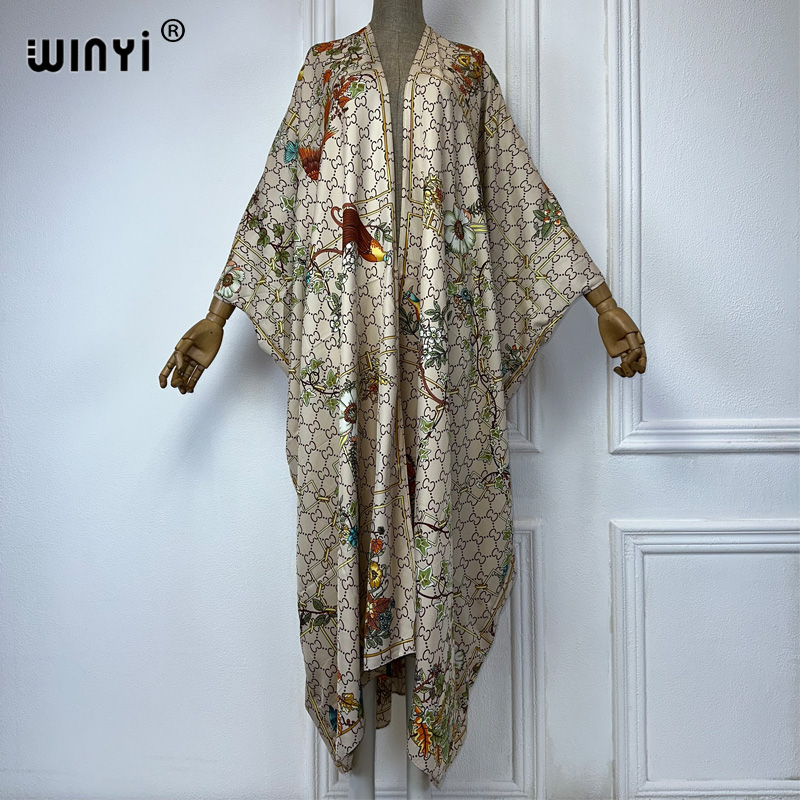 Kaftan Women Boho - WINYI Summer fashion Beach Letter print