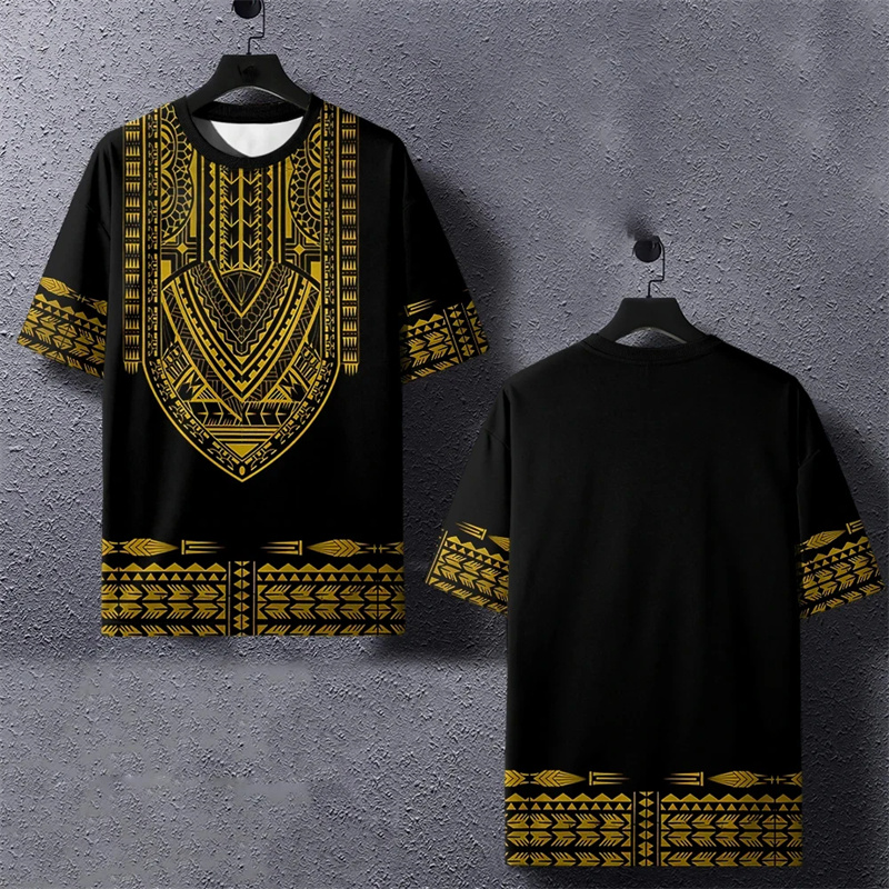 Dashiki Shirt Men - Summer Harajuku 3D Printed Ethnic African