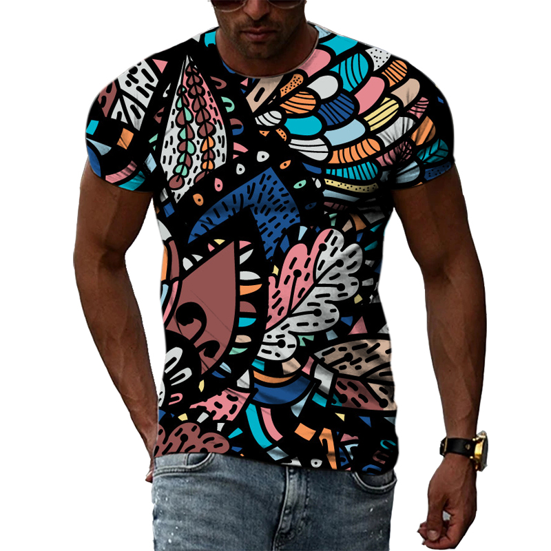 Men'S Ethnic Fashion Trends - New 3D Fashion Ethnic Colorful Pattern