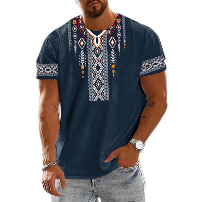 Men'S Ethnic Fashion Trends - Trend 2025 Vintage Ethnic Graphic T