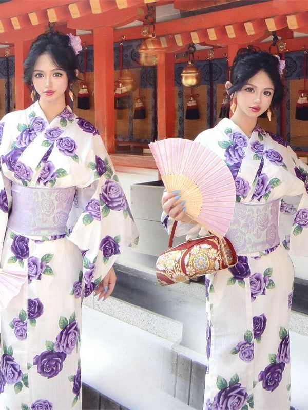 Ethnic Fashion Online - Traditional Japanese Kimono Style Photography Dress