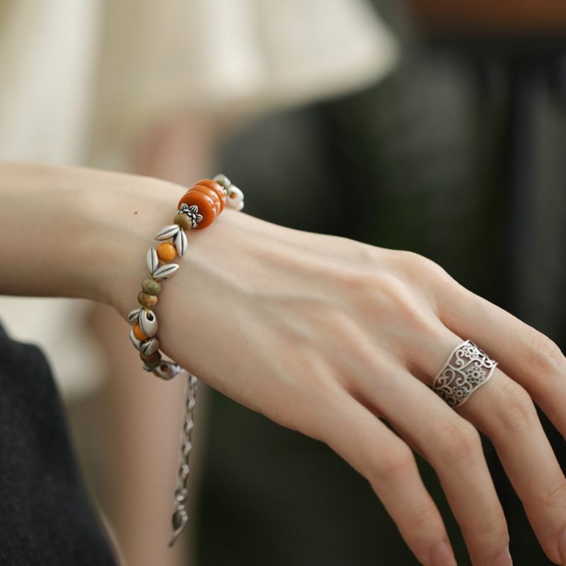 Yellow Disc Round Bead Spacer  - Ethnic Wear Fashion Designer review and price