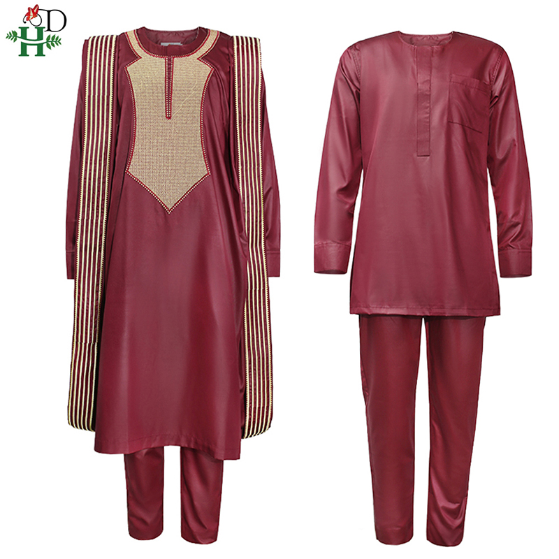 H&D African Agbada Suit For Me - Dashiki Shirt Men review and price