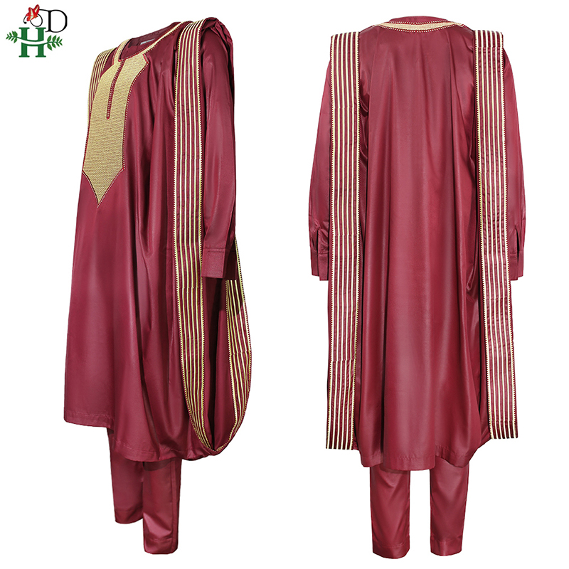H&D African Agbada Suit For Me - Dashiki Shirt Men review and price