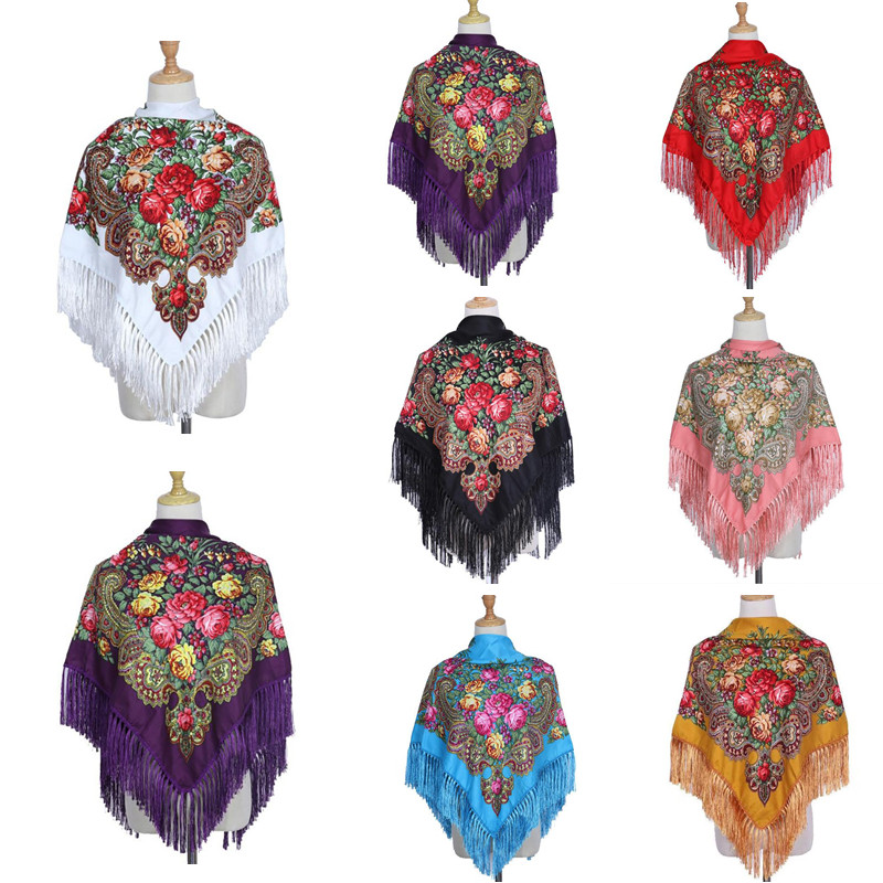 Retro Printed Scarf Winter Boh - Ethnic Boho Fashion review and price