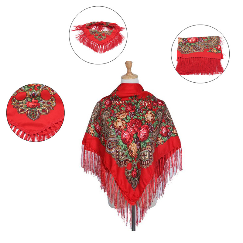 Retro Printed Scarf Winter Boh - Ethnic Boho Fashion review and price