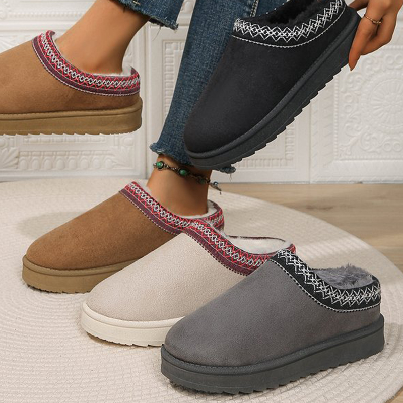 Women's Snow Boots Casual Slip - Ethnic Fashion Online review and price