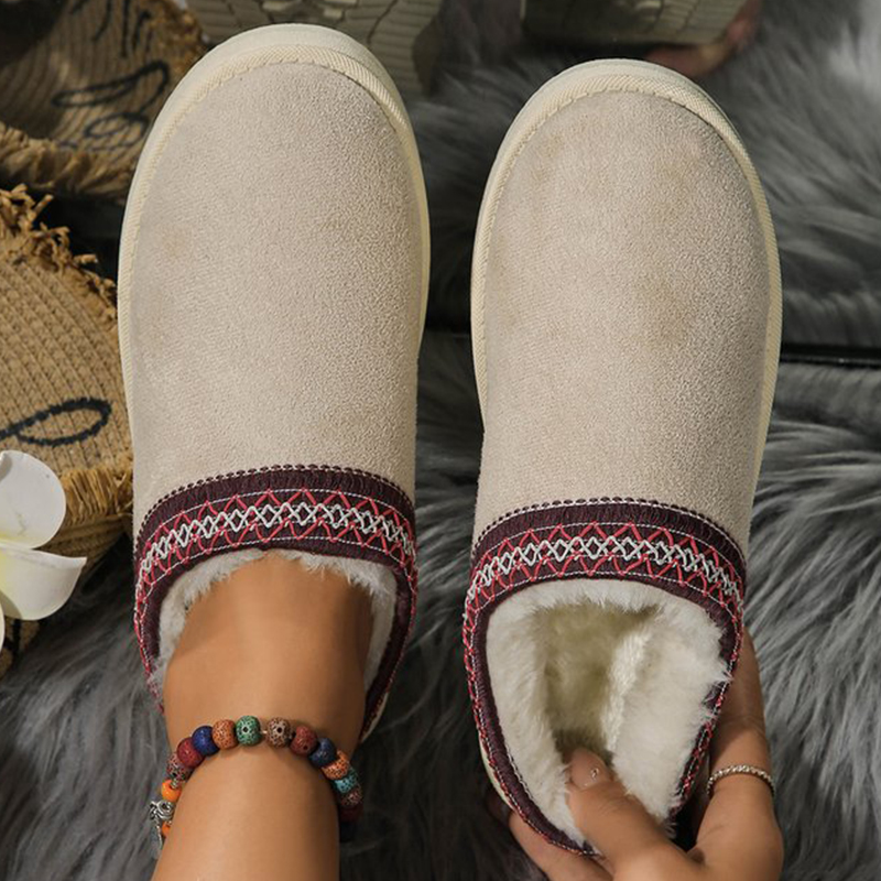 Women's Snow Boots Casual Slip - Ethnic Fashion Online review and price