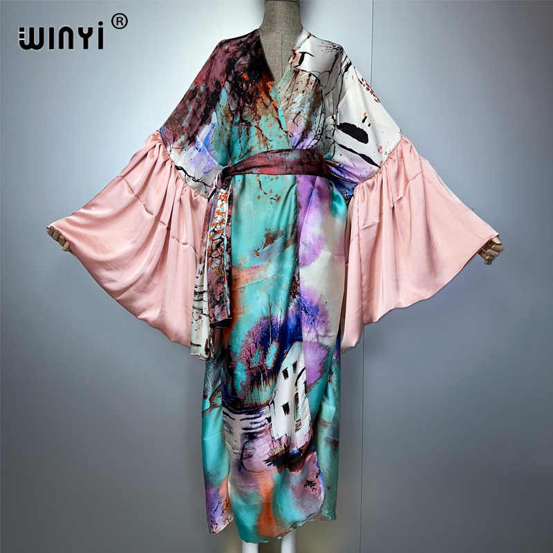 WINYI Summer Kimono party dres - Kaftan Women Boho review and price