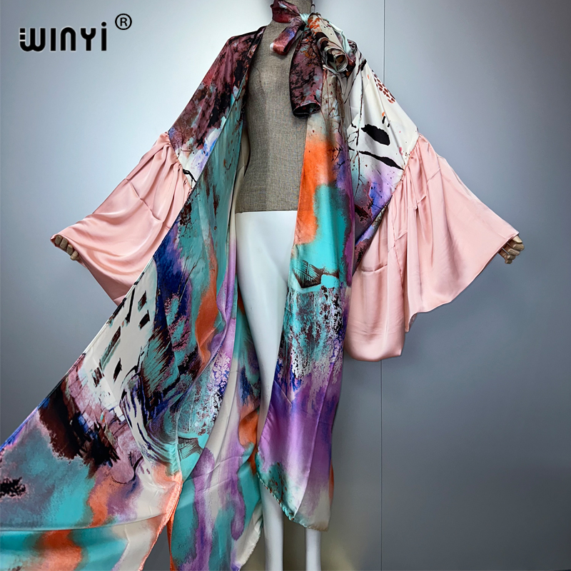 WINYI Summer Kimono party dres - Kaftan Women Boho review and price