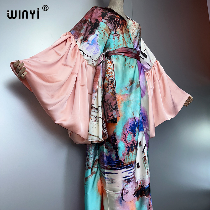 WINYI Summer Kimono party dres - Kaftan Women Boho review and price