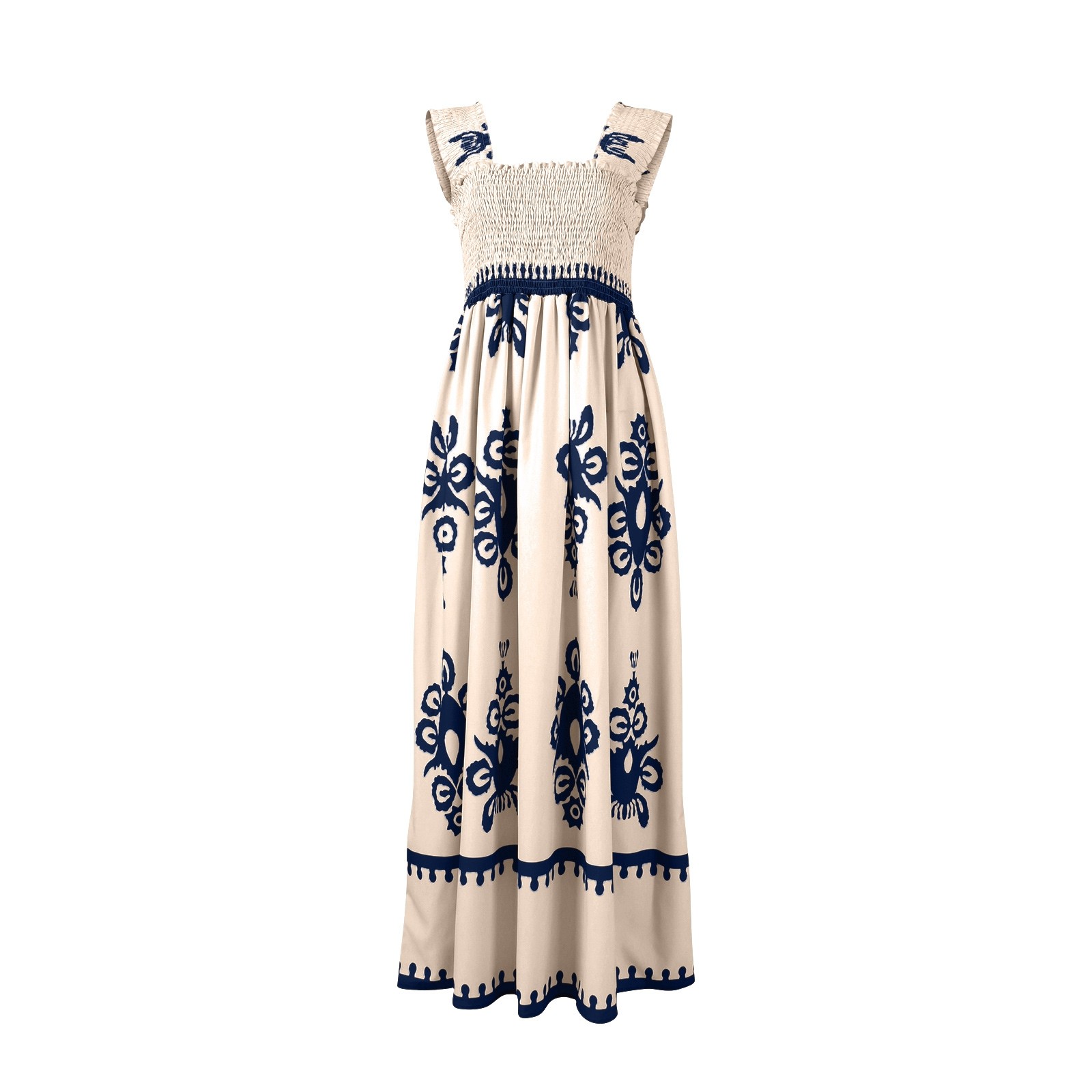 Retro Floral Print Beach Vacat - Ethnic Boho Fashion review and price