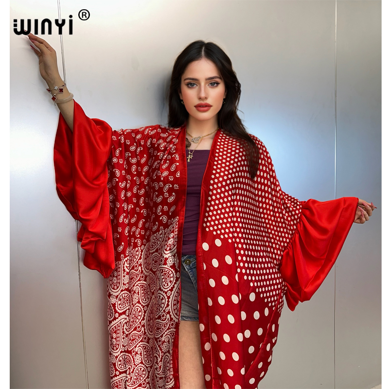 WINYI Summer Kimono Party Dres - Kaftan Women Boho review and price