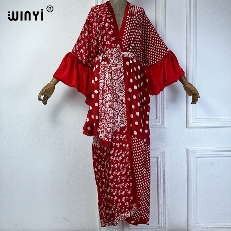 WINYI Summer Kimono Party Dres - Kaftan Women Boho review and price