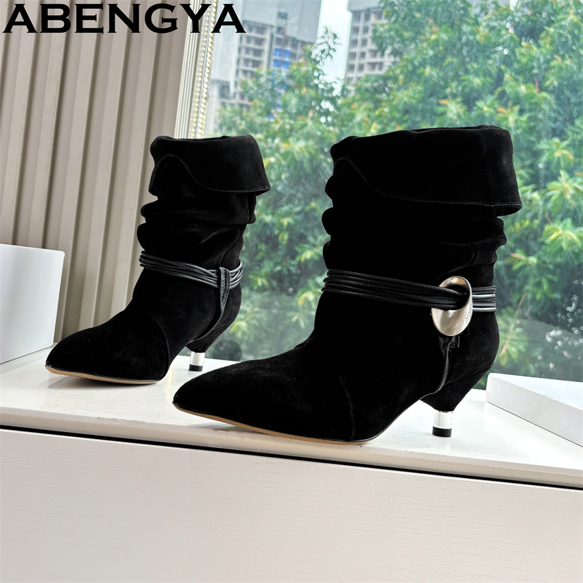 Pointy Toe Kitten Heels Ankle  - Ethnic Fashion Week review and price