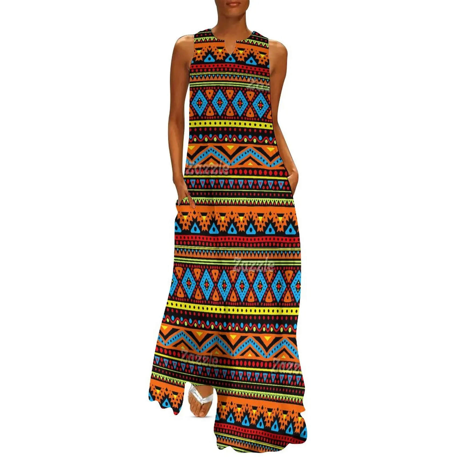Vintage Ethnic Long Dress Red  - Ethnic Boho Fashion review and price