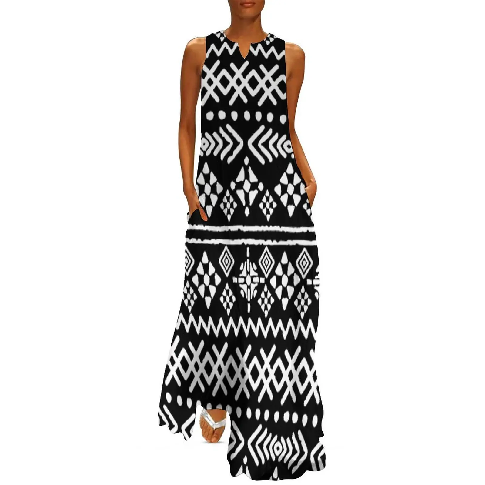 Vintage Ethnic Long Dress Red  - Ethnic Boho Fashion review and price