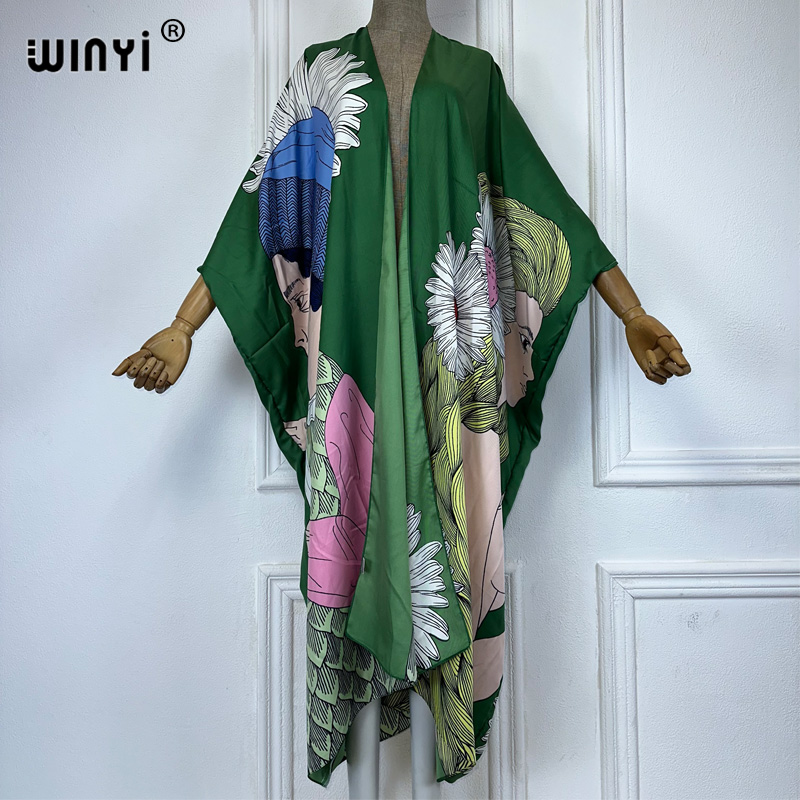 WINYI boho print Kimono sexy C - Kaftan Women Boho review and price
