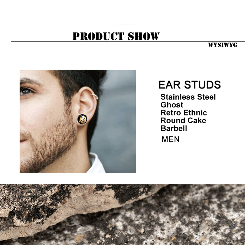 Earrings Retro Ethnic Round Ca - Men'S Ethnic Fashion Trends review and price