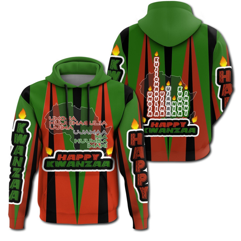 African Kwanzaa Hoodies 3D Pri - Men'S Ethnic Fashion Trends review and price