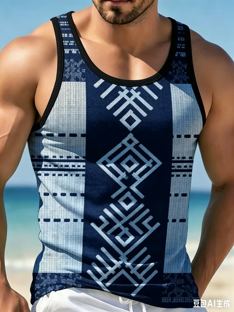 Vintage Ethnic Geometric Triba - Men'S Ethnic Fashion Trends review and price