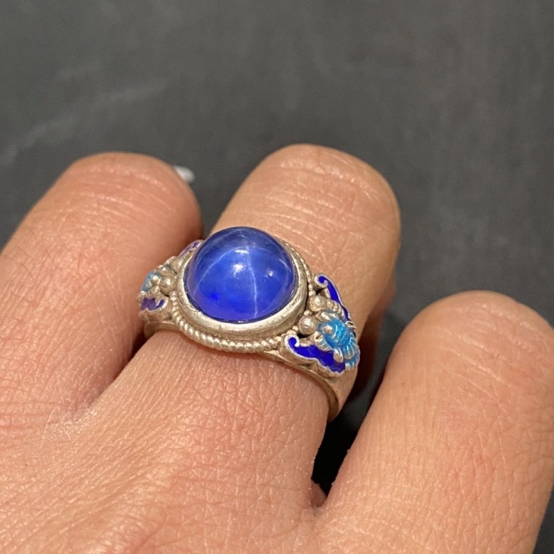 Ethnic Cloisonne Open Ring, Ex - Fashion Ethnic Wear For Men review and price