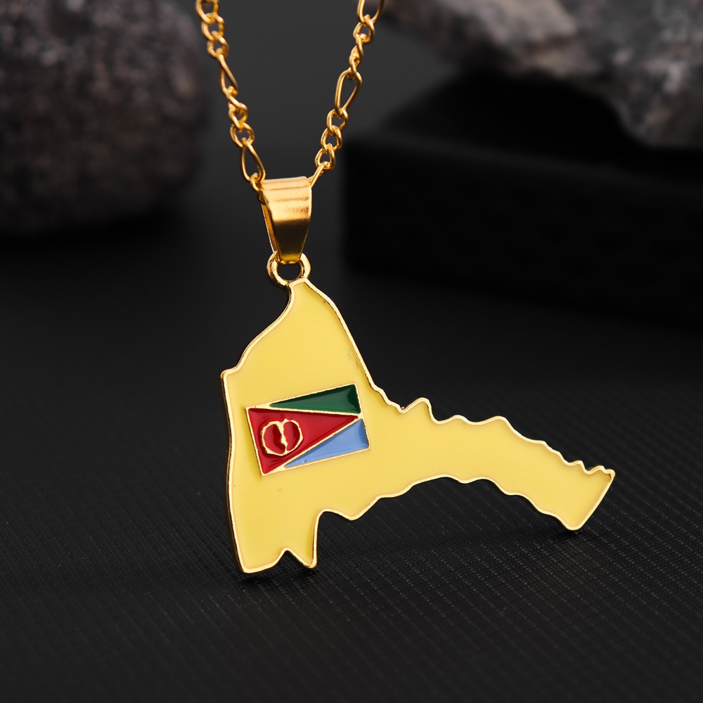 Exquisite Eritrea Map Pendant  - Men'S Ethnic Fashion Trends review and price