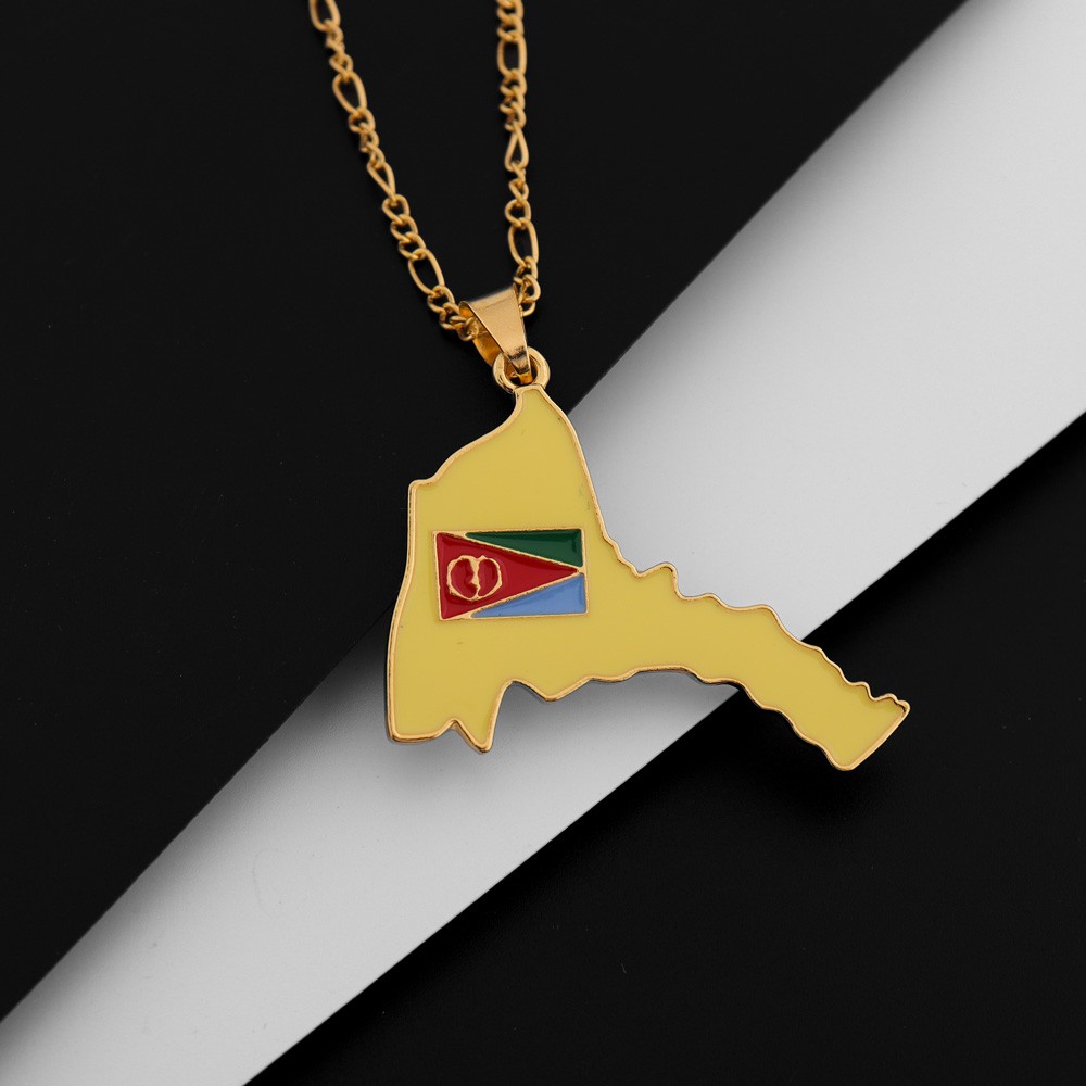 Exquisite Eritrea Map Pendant  - Men'S Ethnic Fashion Trends review and price