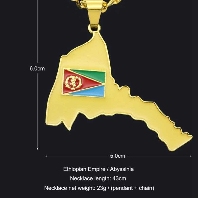 Exquisite Eritrea Map Pendant  - Men'S Ethnic Fashion Trends review and price