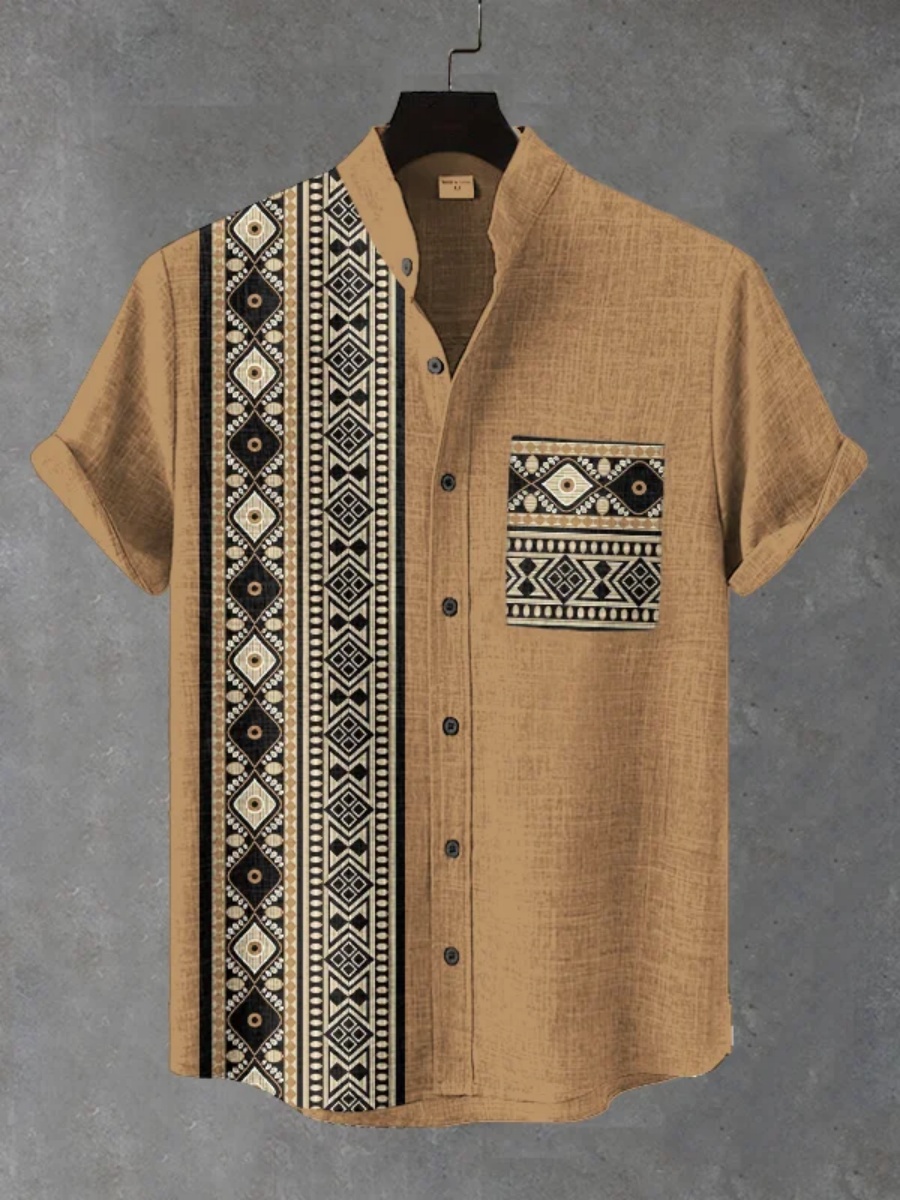 Men's Retro Ethnic Tribal Shor - Men'S Ethnic Fashion Trends review and price