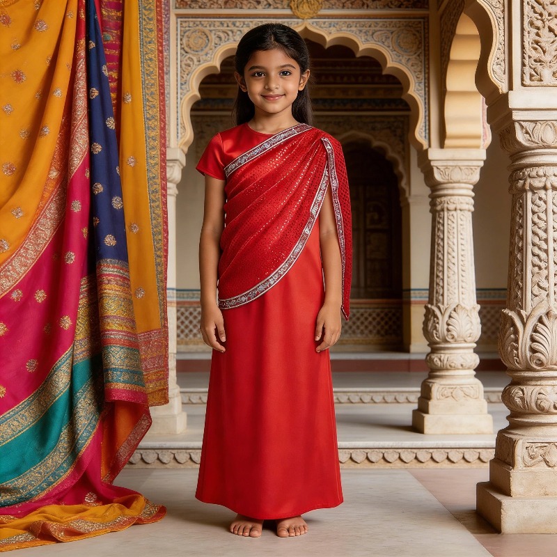 Girls Indian Traditional Dress - Ethnic Wear review and price