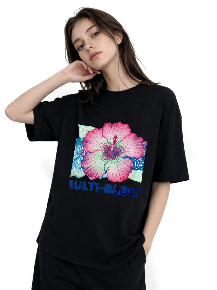 T Shirts Woman Block Print Han - Ethnic Wear Fashion Designer review and price
