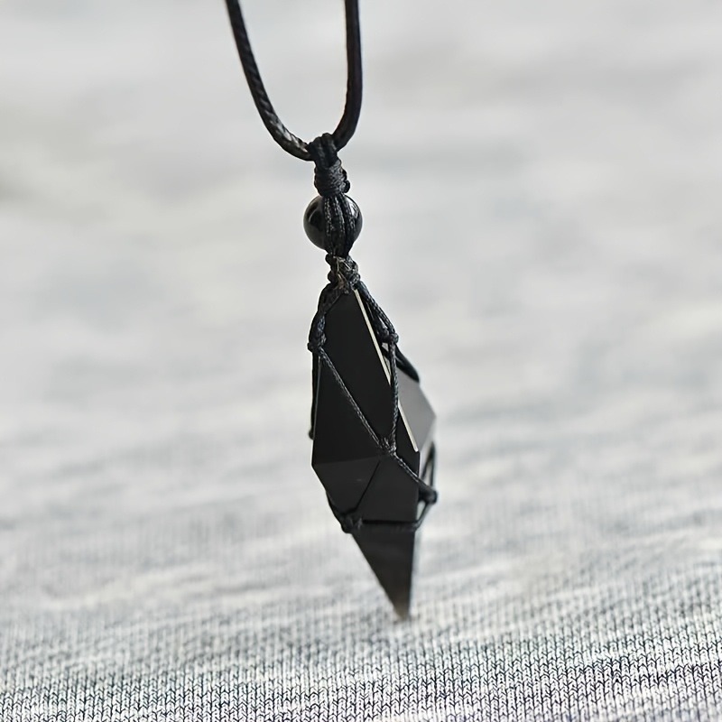 Black Obsidian Arrowhead Cryst - Fashion Ethnic Wear For Men review and price
