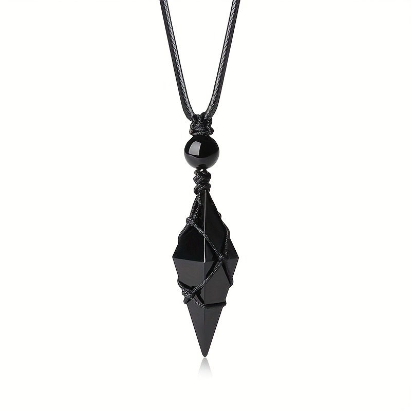 Black Obsidian Arrowhead Cryst - Fashion Ethnic Wear For Men review and price