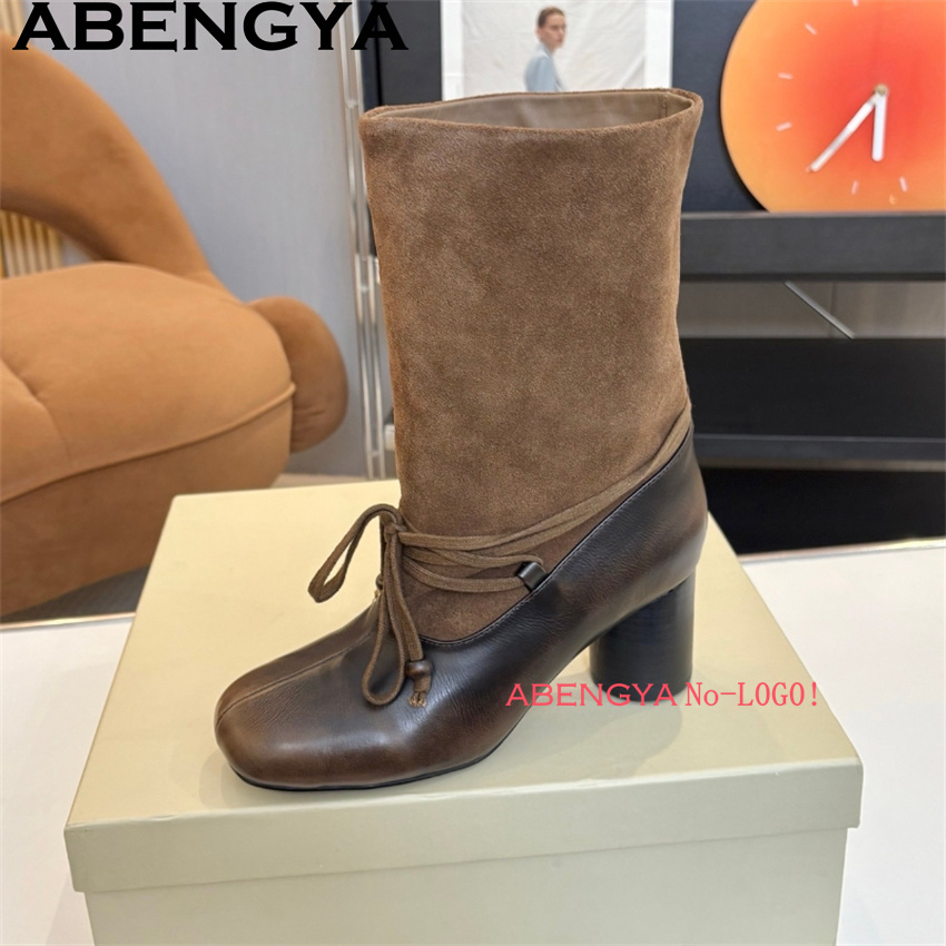 ABENGYA Chunky Heel Mid Calf B - Ethnic Fashion Week review and price