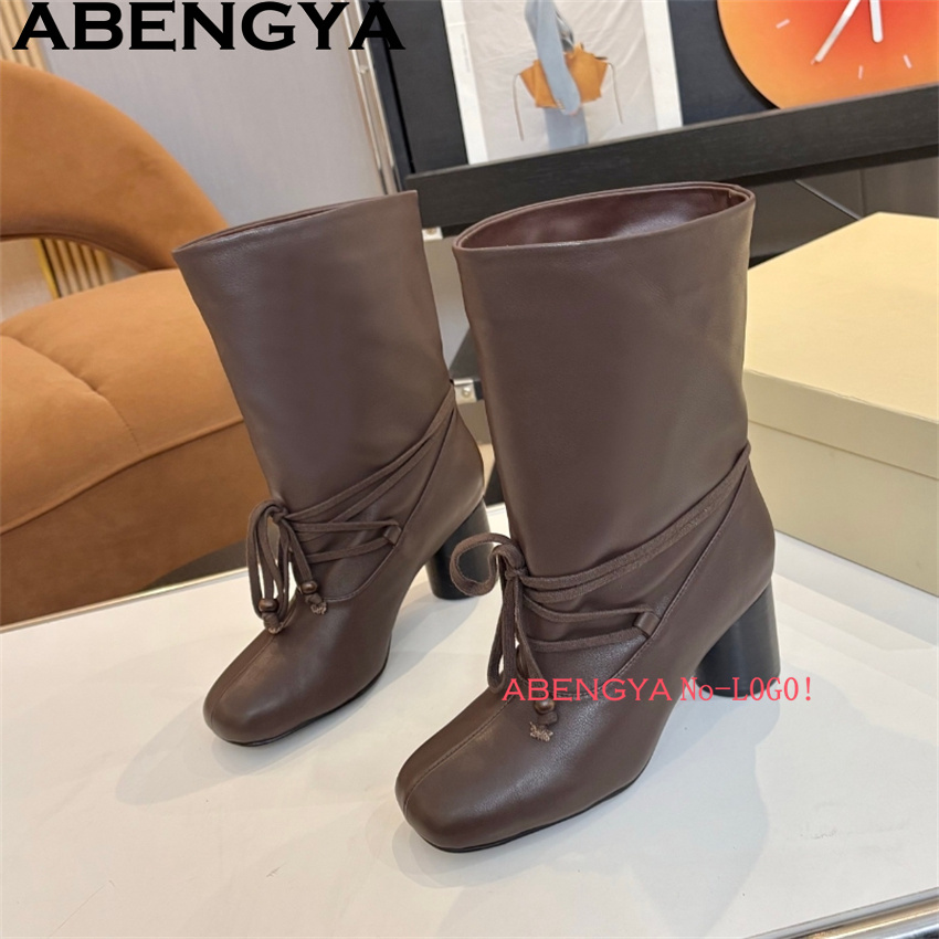 ABENGYA Chunky Heel Mid Calf B - Ethnic Fashion Week review and price