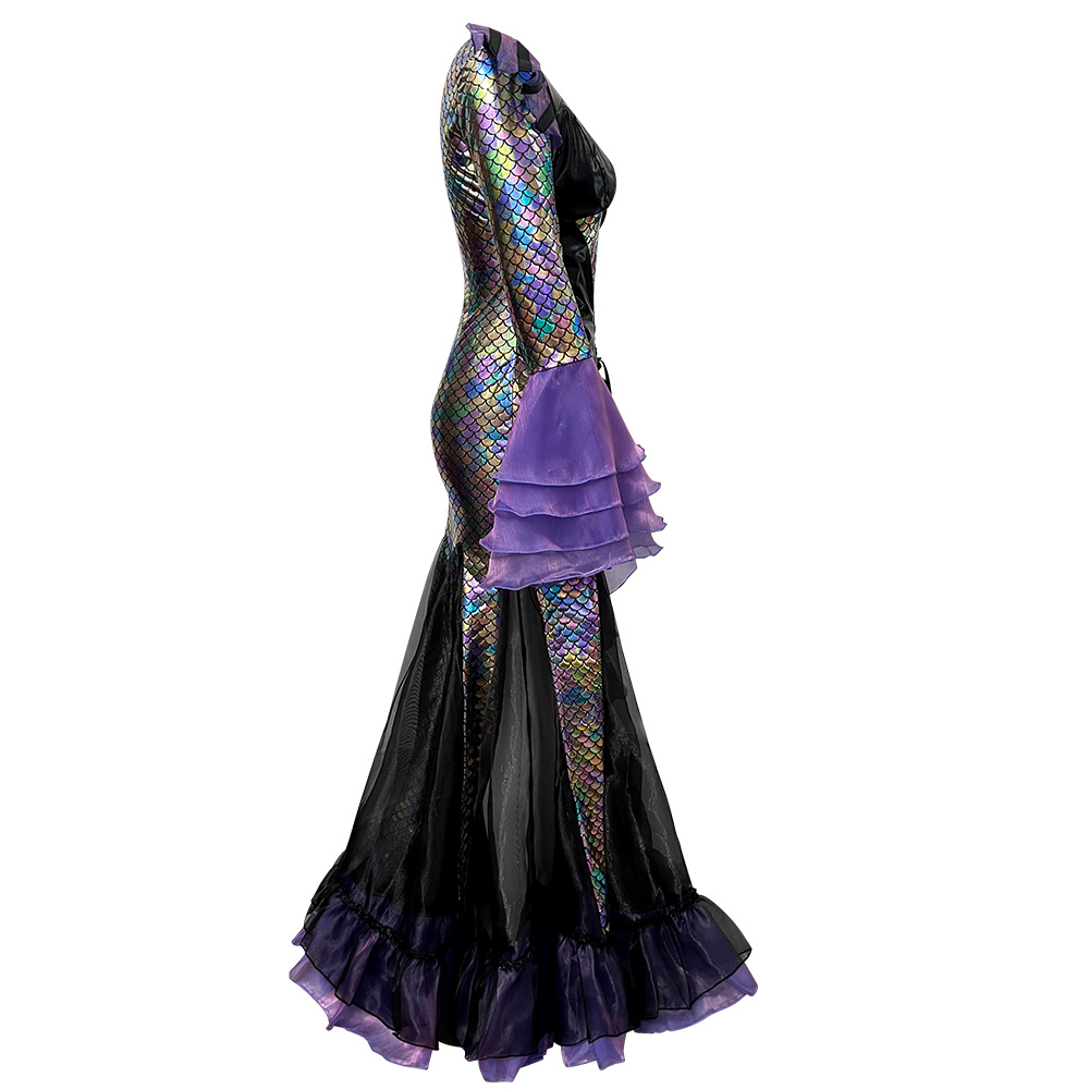 Dark Mermaid Long Dress Costum - Ethnic Wear review and price